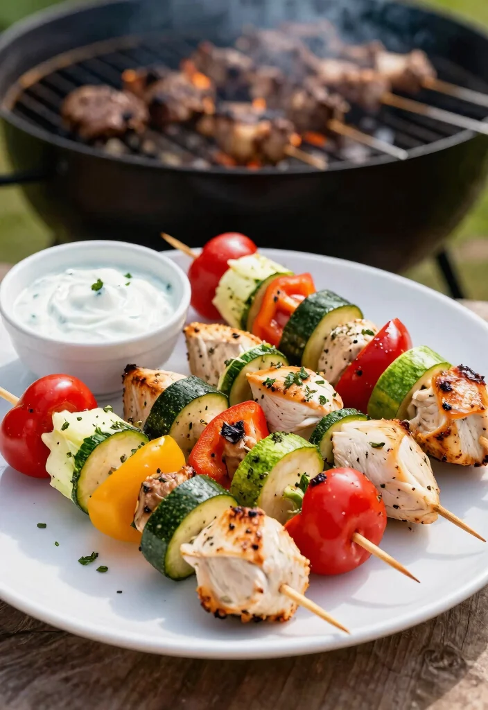 14 Healthy Chicken Recipes for Light Nutritious and Satisfying Meals 9 14 Healthy Chicken Recipes for Light Nutritious and Satisfying Meals 9. Chicken and Veggie Skewers 0