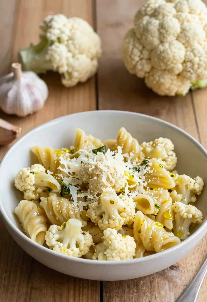 14 Healthy Pasta Recipes for Light Nutritious and Satisfying Meals 10. Cauliflower Pasta with Garlic and Olive Oil 0