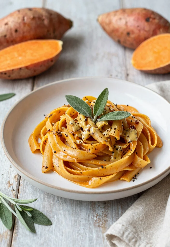 14 Healthy Pasta Recipes for Light Nutritious and Satisfying Meals 12. Sweet Potato Pasta with Sage Brown Butter 0