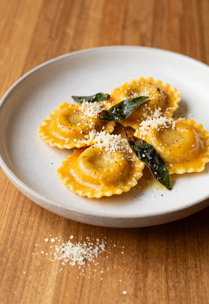 14 Vegetarian Pasta Recipes for Flavor Packed Meat Free Dinners 10. Butternut Squash Ravioli with Sage Brown Butter 0