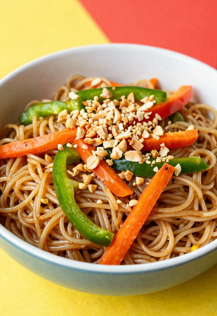 14 Vegetarian Pasta Recipes for Flavor Packed Meat Free Dinners 11. Thai Peanut Noodles 0