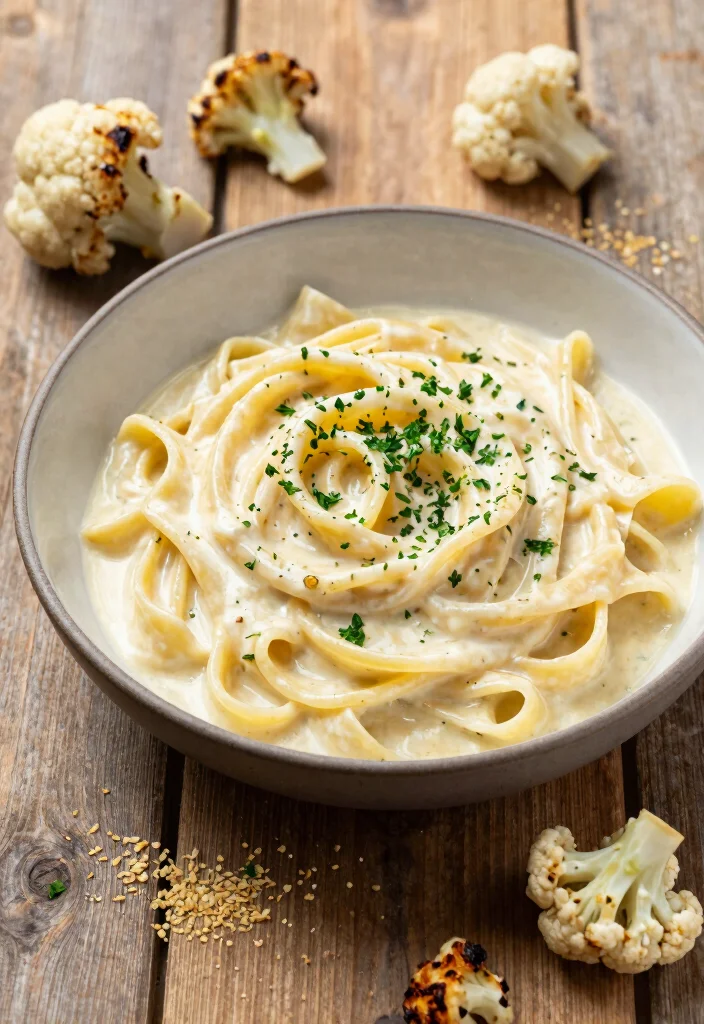 14 Vegetarian Pasta Recipes for Flavor Packed Meat Free Dinners 14. Cauliflower Alfredo Pasta 0