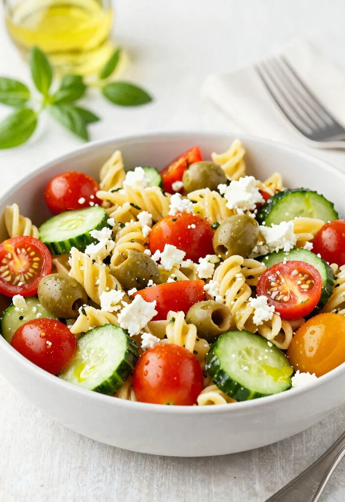 14 Vegetarian Pasta Recipes for Flavor Packed Meat Free Dinners 8. Mediterranean Pasta Salad 0