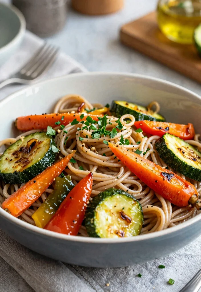 16 Best Pasta Recipes for Tried and True Family Favorites 13. Whole Wheat Pasta with Roasted Vegetables 0