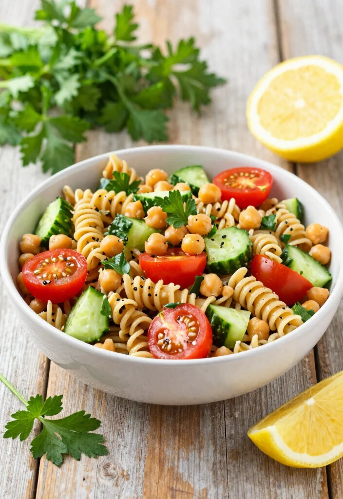 16 Best Pasta Recipes for Tried and True Family Favorites 7. Whole Wheat Pasta Salad with Chickpeas 0