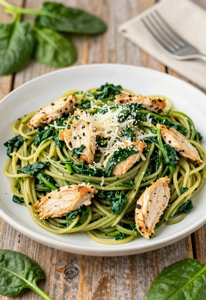 16 Chicken Pasta Recipes for Hearty Family Friendly Weeknight Meals 14. Chicken and Spinach Pasta 0