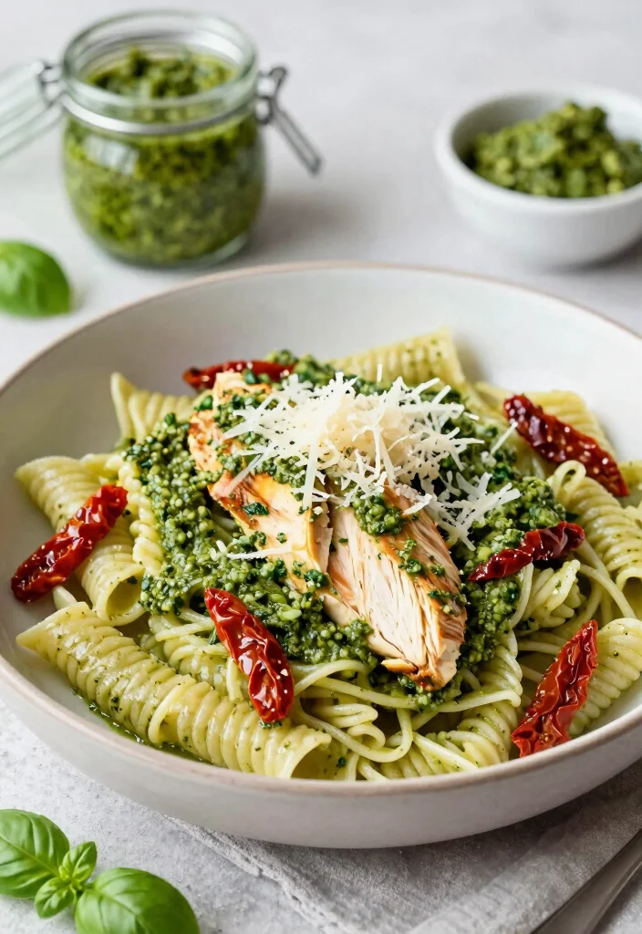 16 Chicken Pasta Recipes for Hearty Family Friendly Weeknight Meals 3. Pesto Chicken Pasta 0