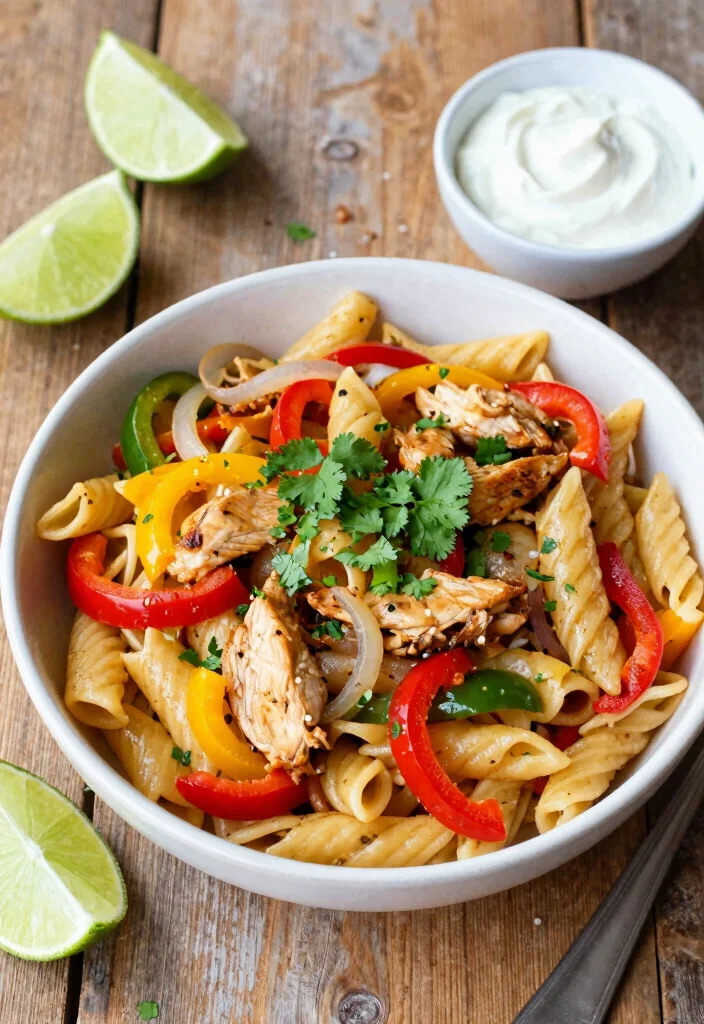 16 Chicken Pasta Recipes for Hearty Family Friendly Weeknight Meals 7. Chicken Fajita Pasta 0