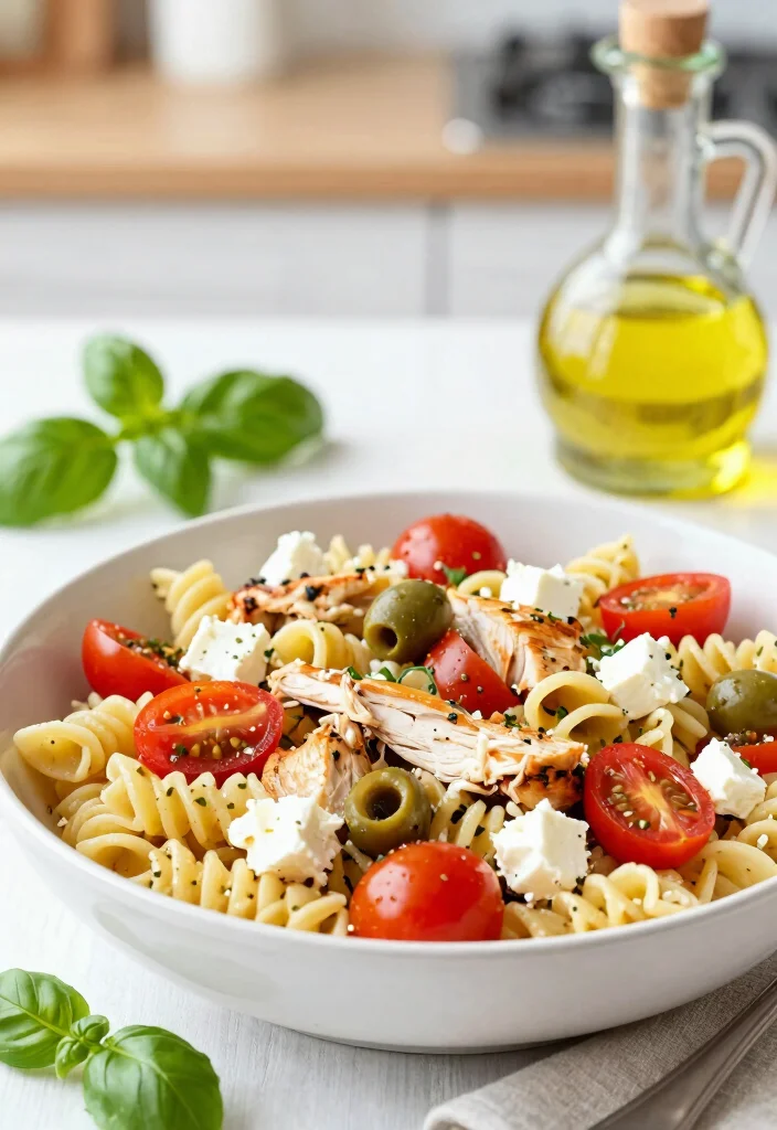 16 Chicken Pasta Recipes for Hearty Family Friendly Weeknight Meals 9. Mediterranean Chicken Pasta 0